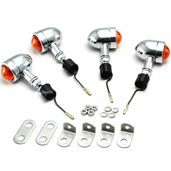 ミニブレットウインカーキット 78年-08年 モンキー、ゴリラ オレンジレンズ 4個入り