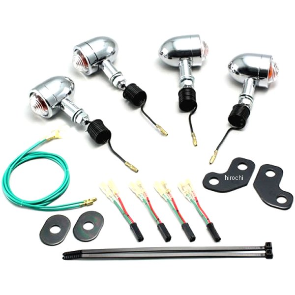 ミニブレットウインカーキット 00年以降 グラストラッカー クリアレンズ 4個入り