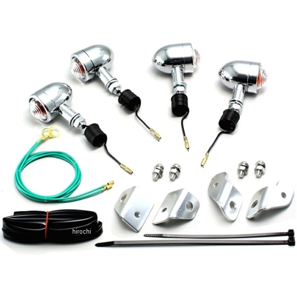 ミニブレットウインカーキット 01年-16年 ズーマー クリアレンズ 4個入り