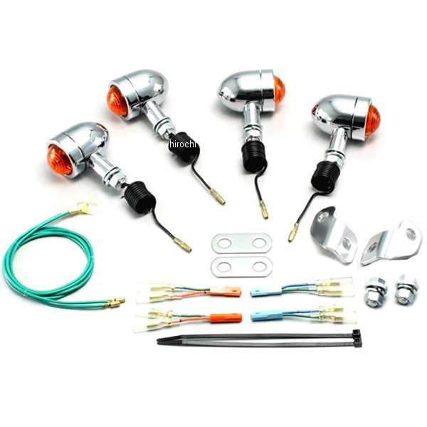 ミニブレットウインカーキット 08年-16年 エイプ50 オレンジレンズ 4個入り