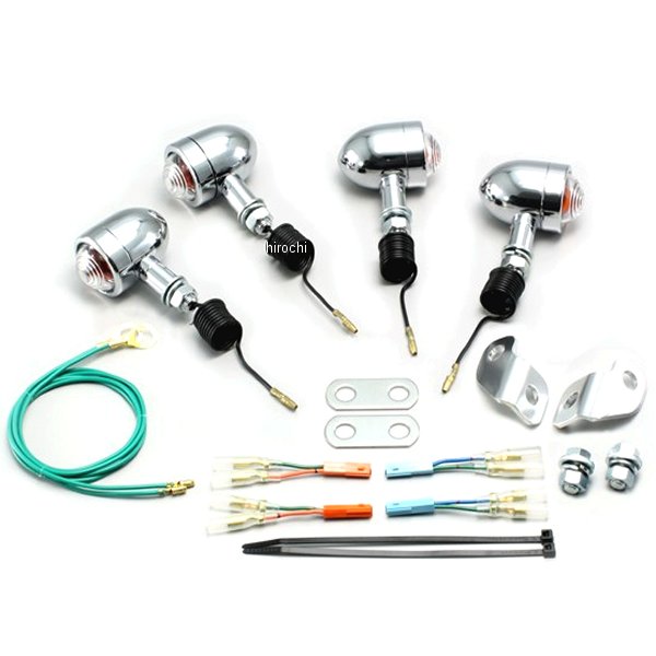 ミニブレットウインカーキット 08年-16年 エイプ50 クリアレンズ 4個入り