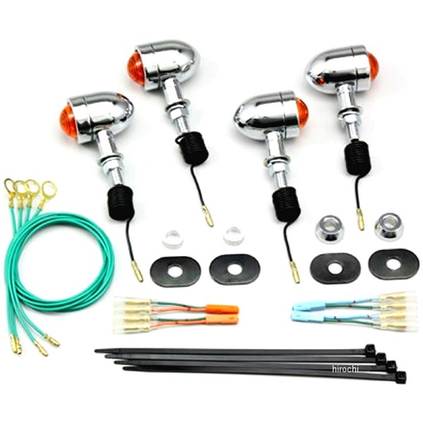 ミニブレットウインカーキット 11年-16年 W800 オレンジレンズ 4個入り