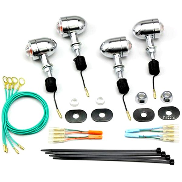 ミニブレットウインカーキット 11年-16年 W800 クリアレンズ 4個入り