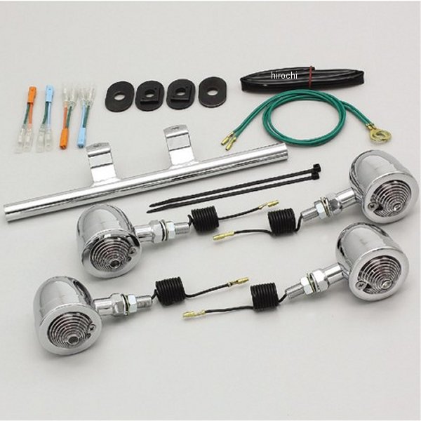 ブレットウインカーキット 04年-08年 シャドウスラッシャー ステムタイプ クリアレンズ 4個入り