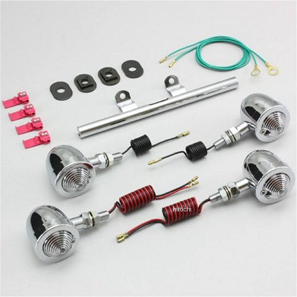 ブレットウインカーキット 88年-98年 スティード ステムタイプ クリアレンズ 4個入り