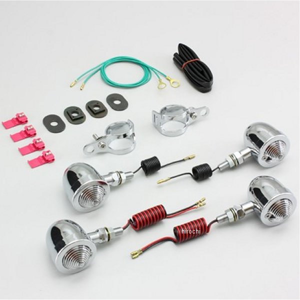 ブレットウインカーキット 88年-98年 スティード フォークタイプ クリアレンズ 4個入り