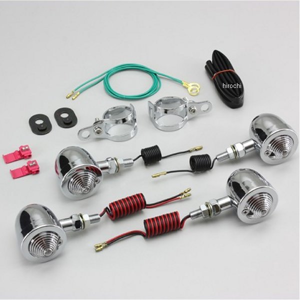 ブレットウインカーキット 94年-07年 マグナ250 フォークタイプ クリアレンズ 4個入り