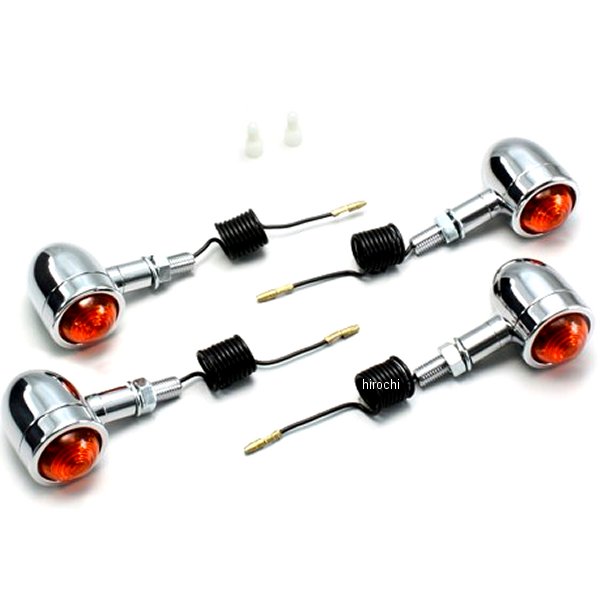 ミニブレットウインカーキット 88年-96年 ビラーゴ250 オレンジレンズ 4個入り