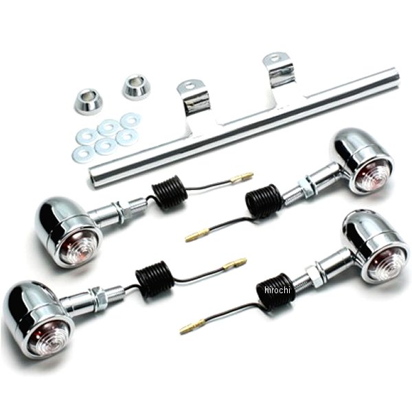 ミニブレットウインカーキット 96年以降 ドラッグスター400 クリアレンズ 4個入り