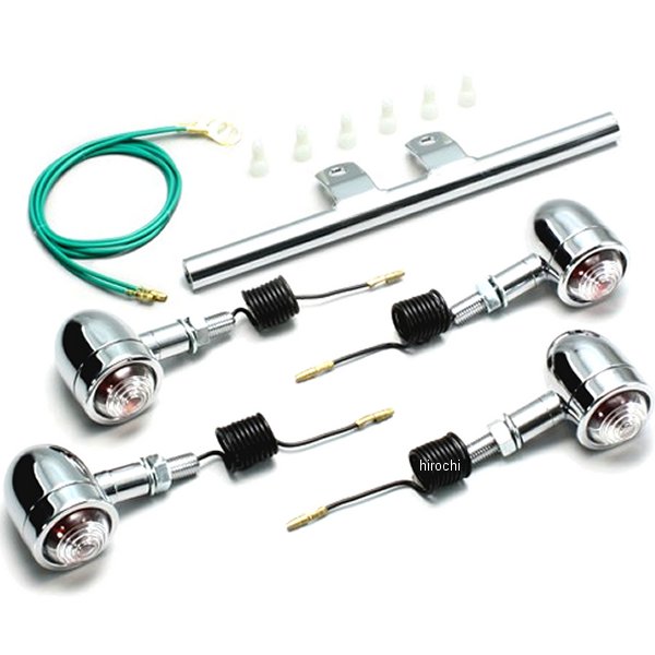 ミニブレットウインカーキット 96年-99年 ジョーカー90、ジョーカー50 クリアレンズ 4個入り