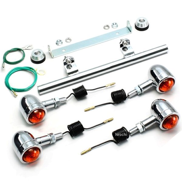 ミニブレットウインカーキット 97年-07年 シャドウ750、シャドウ400 オレンジレンズ 4個入り