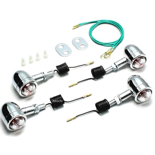 ミニブレットウインカーキット 86年-99年 ジャズ クリアレンズ 4個入り