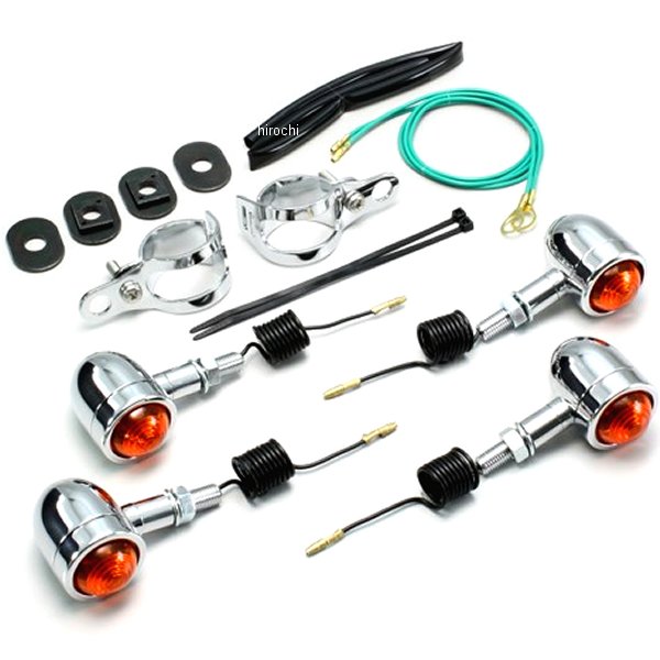 ミニブレットウインカーキット 00年-08年 シャドウスラッシャー フォークタイプ オレンジレンズ 4個入り