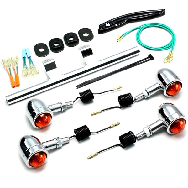 ミニブレットウインカーキット 04年-07年 シャドウスラッシャー オレンジレンズ 4個入り