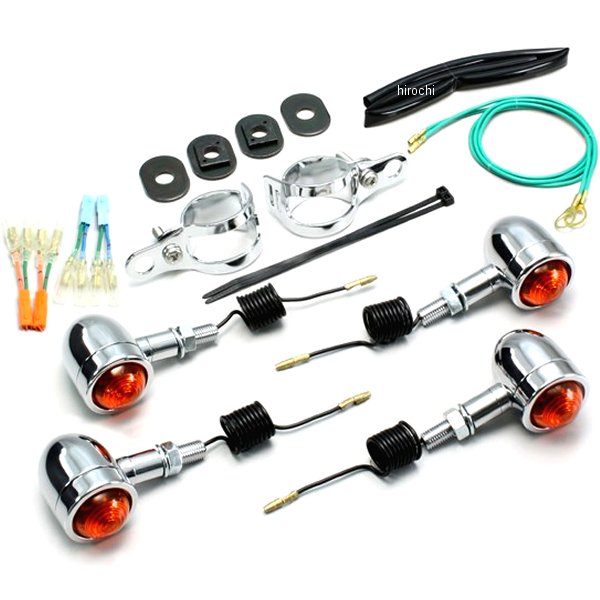 ミニブレットウインカーキット 04年-07年 シャドウスラッシャー オレンジレンズ 4個入り