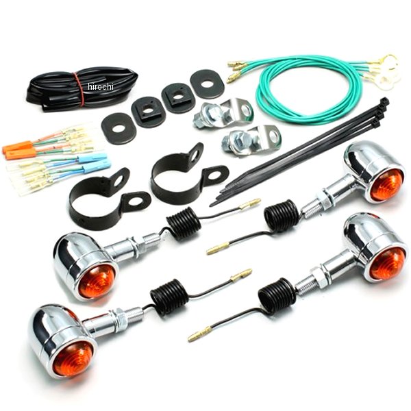 ミニブレットウインカーキット 04年-07年 シャドウスラッシャー オレンジレンズ 4個入り