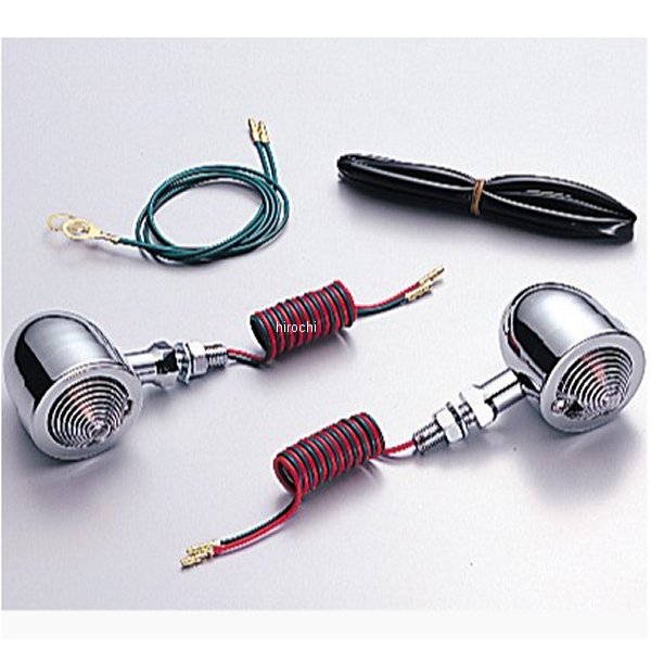 ブレットウインカー M10×L25×P1.25 汎用 クリアレンズ 2個入り