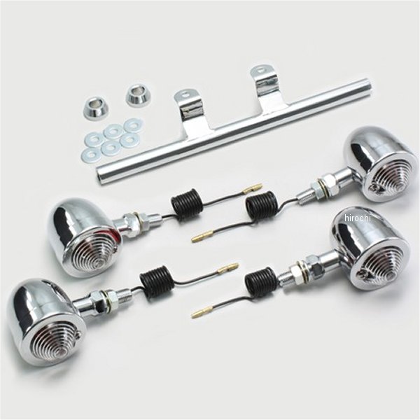 ブレットウインカーキット 96年以降 ドラッグスター400 クリアレンズ 4個入り