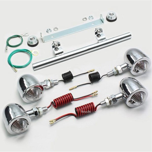 ブレットウインカーキット 97年-07年 シャドウ750、シャドウ400 クリアレンズ 4個入り