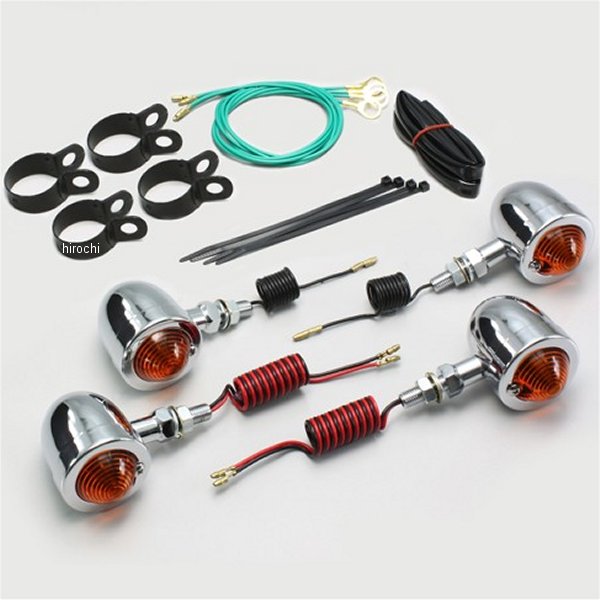 ブレットウインカーキット 89年-01年 スティード オレンジレンズ 4個入り