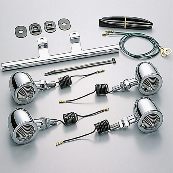 ブレットウインカーキット 00年-08年 シャドウスラッシャー ステムタイプ クリアレンズ 4個入り