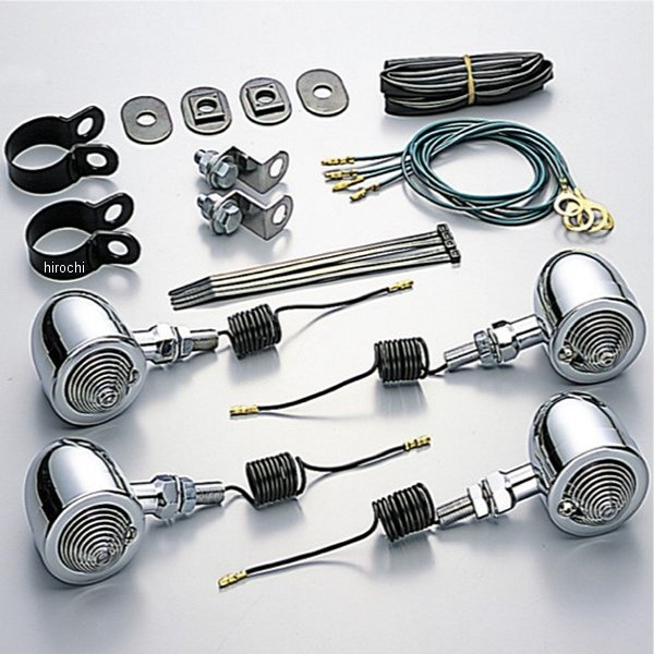 ブレットウインカーキット 00年-08年 シャドウスラッシャー フレームタイプ クリアレンズ 4個入り