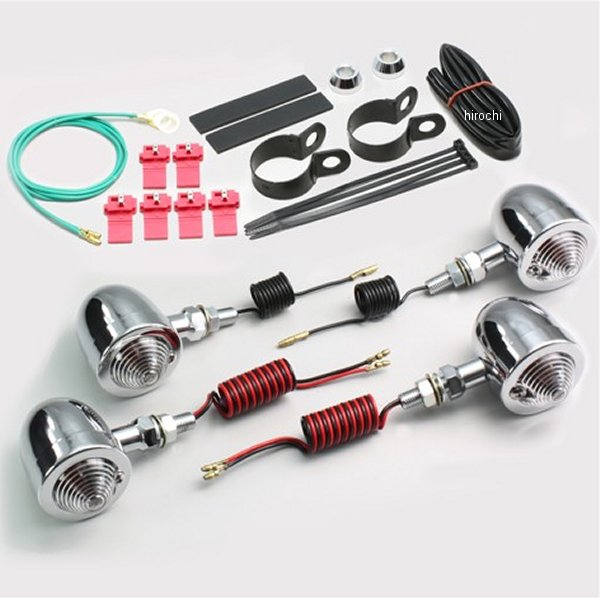 ブレットウインカーキット 01年-16年 イントルーダー、ブルバード クリアレンズ 4個入り