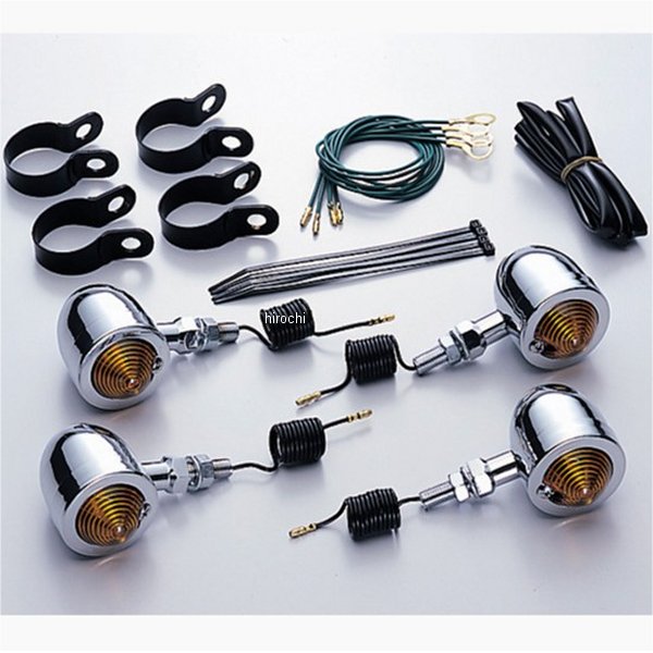 ブレットウインカーキット 98年-99年 スティード400 オレンジレンズ 4個入り