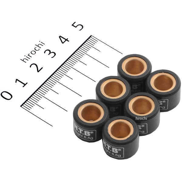 ウエイトローラー ヤマハ系汎用 15φ×12 6.5g 1セット6個入り