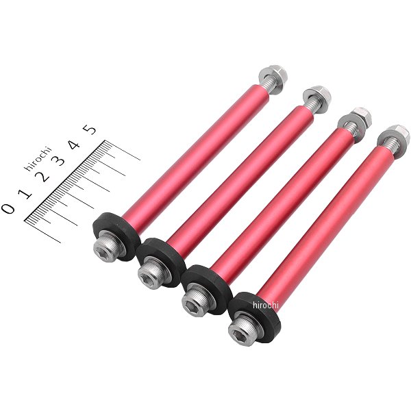 サイドカラー&ボルトセット ストレートコア用 13段 赤 4セット入り