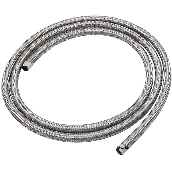 フューエル/オイル ステンレス編組ホース 1/4インチ(6mm) x 6フィート(1.8m)
