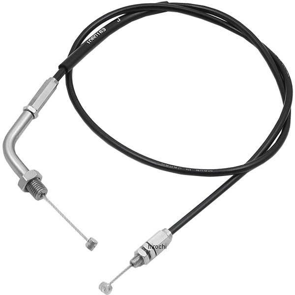 アジャスタブルスロットルワイヤー タイプ2 TMRキャブレターキット専用 引き戻し共通 900mm ステンレス/黒