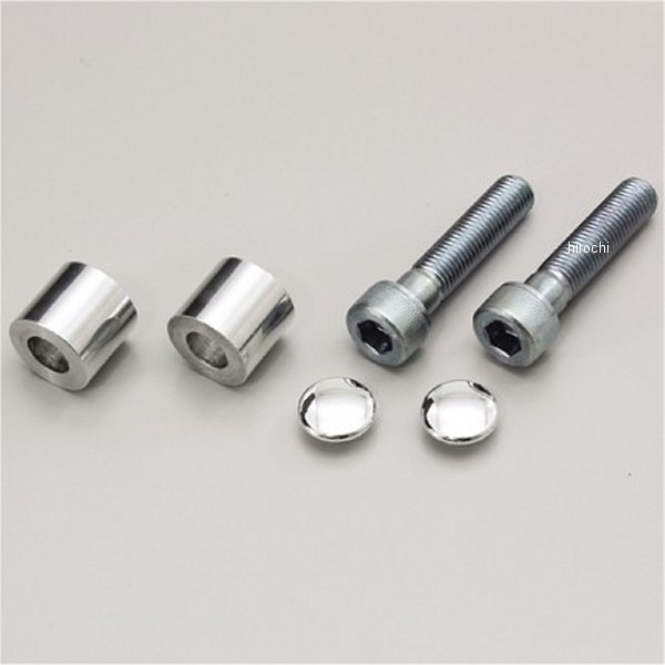 ミラースペーサーセット M10 正ネジ 20mmUP クロームメッキ