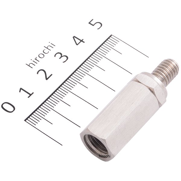 スリムステンレスLアダプター 10mm正ネジ→8mm逆ネジ