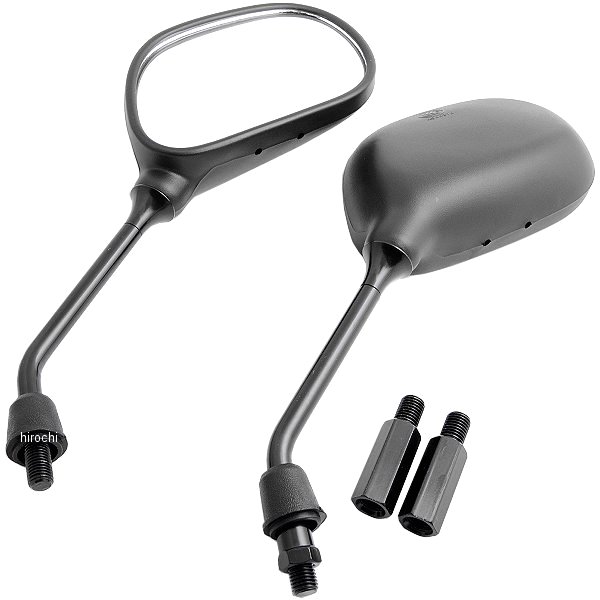 ミラー 汎用 楕円ロングナットタイプ 10mm 左右セット