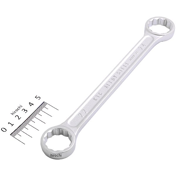 ストレートショートめがねレンチ 22mm×24mm