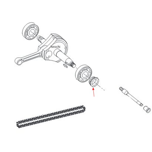 スプロケットタイミング 16T