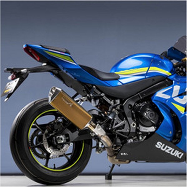 スリップオンマフラー 17年以降 GSX-R1000R スペックA TYPE-SA レース用 ゴールド/チタン