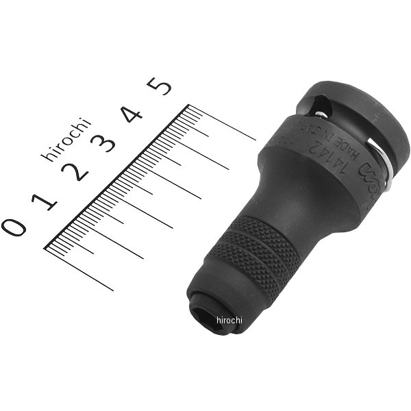 1/2インチsq 1/4インチ Hインパクト用ビットホルダー スライドチャック式