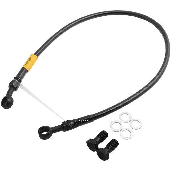 グッドリッジ ビルドアライン リア ブレーキホースキット 94年-97年 XJR1200、R ステンレス/黒