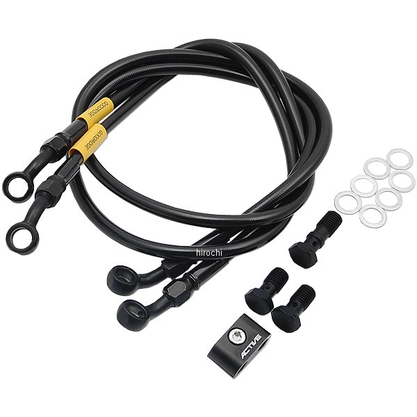 グッドリッジ ビルドアライン フロント ブレーキホースキット 95年-97年 XJR1200、R ステンレス/黒