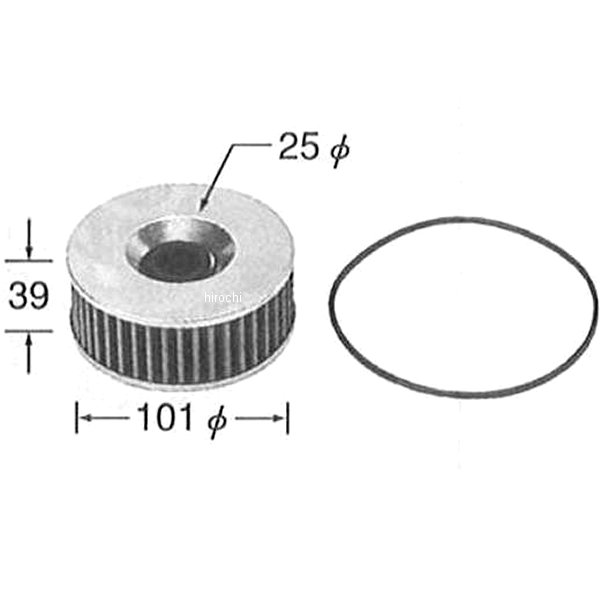 オイルフィルター 濾紙式 83年-95年 ベンチャーロイヤル、V-MAX