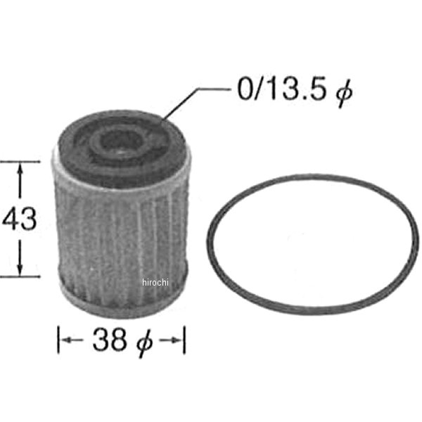 オイルフィルター 濾紙式 80年-07年 セロー、TW200
