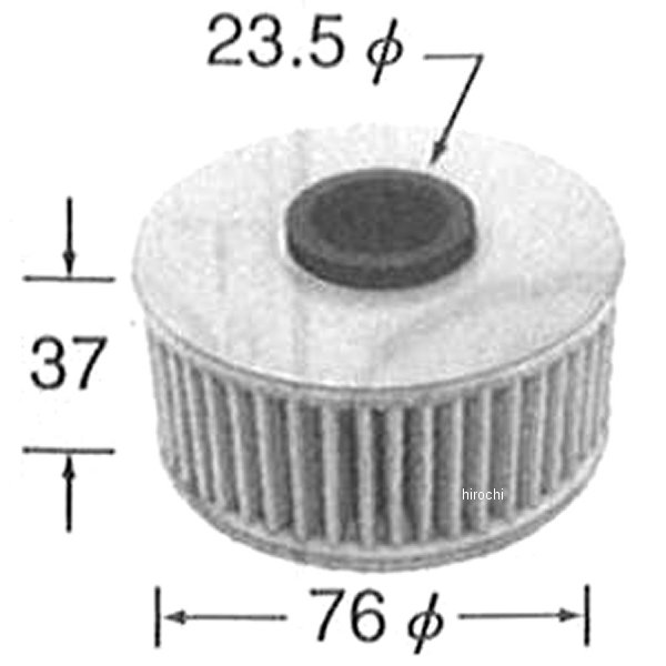 オイルフィルター 濾紙式 ガスケット無し 80年-94年 XJ900、FZR400