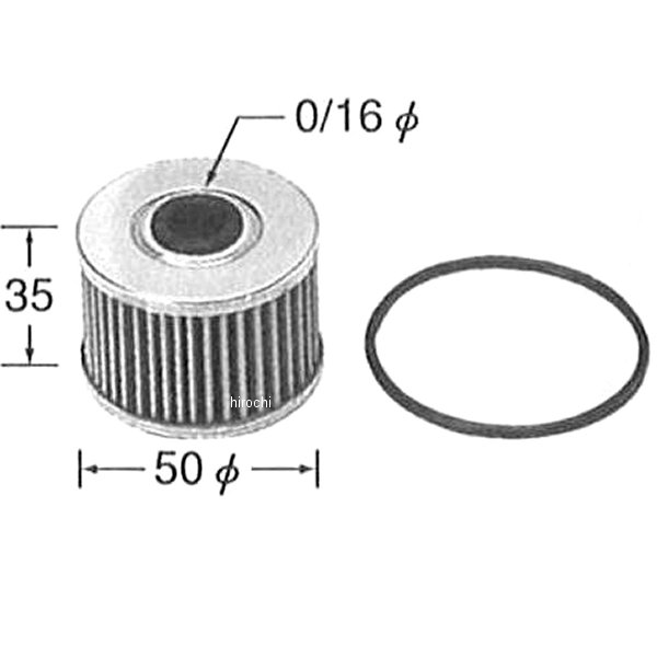オイルフィルター 濾紙式 98年以降 Z250、ニンジャ 250