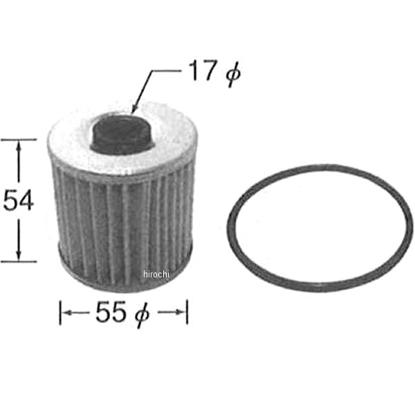 オイルフィルター 濾紙式 85年以降 KLX650、エストレヤ