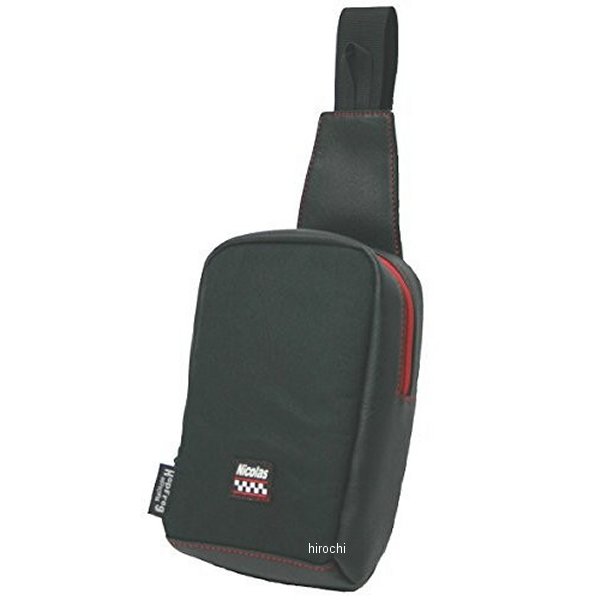 ポケットボディバッグ H200xW140xD60mm ステッチレッド