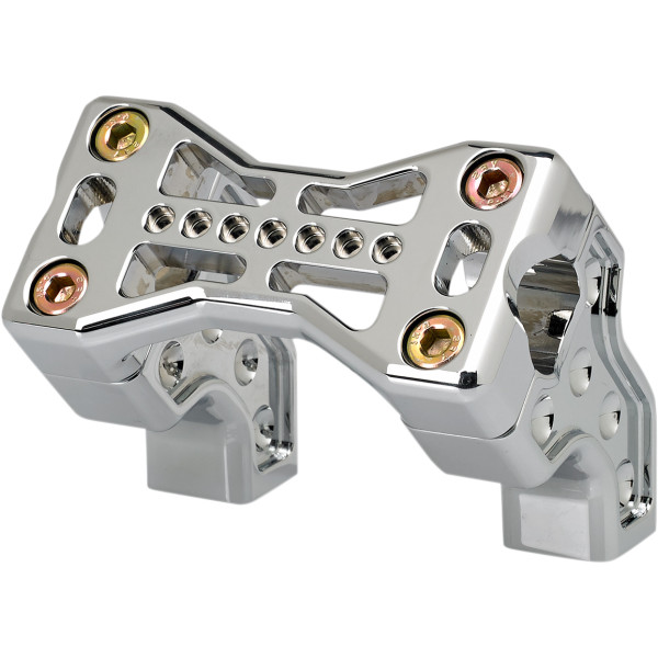 プルバック ライザー 2.5インチ ブリッジスタイル クローム