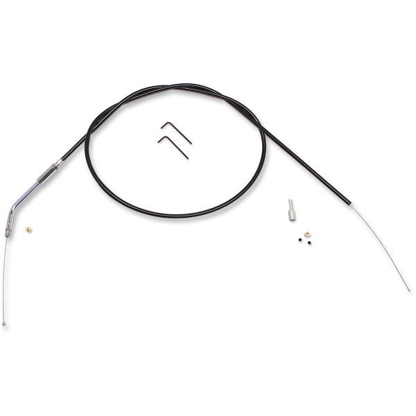 スロットルケーブル 自作キット エルボー角 45°96年以降 黒/黒