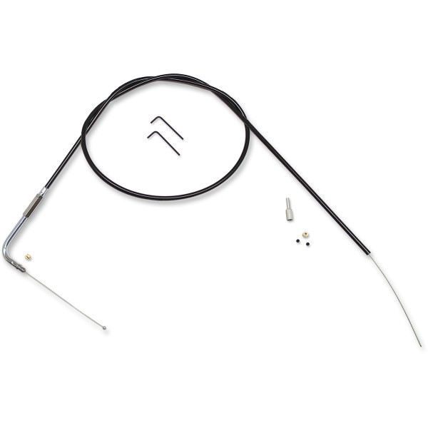 スロットルケーブル 自作キット エルボー角 90°96年以降 黒/黒